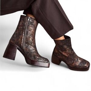 Free People Metallic Platform‎ Boots